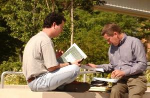 Professor and Student Outside the Classroom